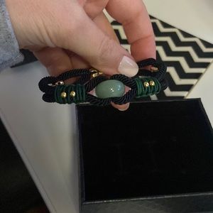Green Jade Gold Knot Lucky Rope Wealth Bracelet